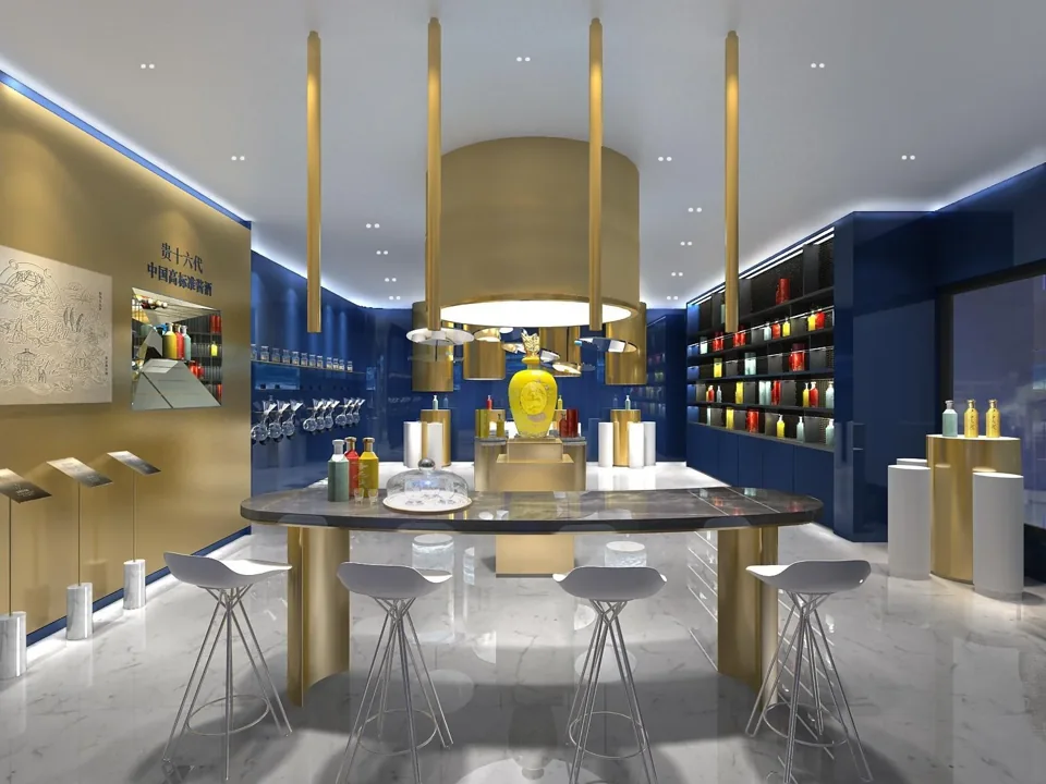 Guijiu Experience Centre — Visualisasi Desain · 2